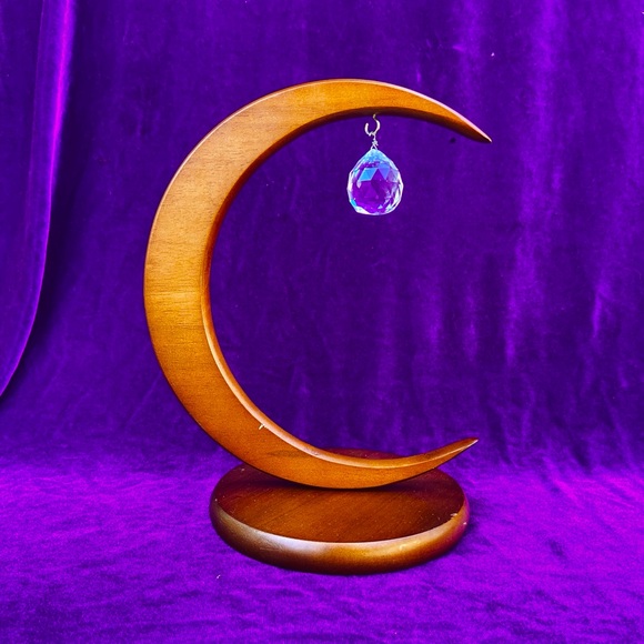 Vintage wooden moon decor - Picture 1 of 9